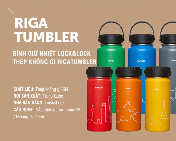 Đánh giá bình giữ nhiệt lock&lock rigatumbler (897ml) lhc4160